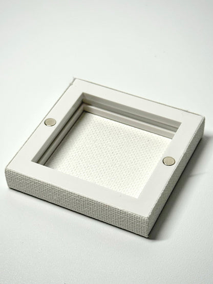 マグネット付きミニキャンバス -瓶の中の小さな桜島-