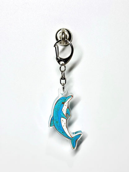 アクリルキーホルダー -錦江湾に住むイルカ-